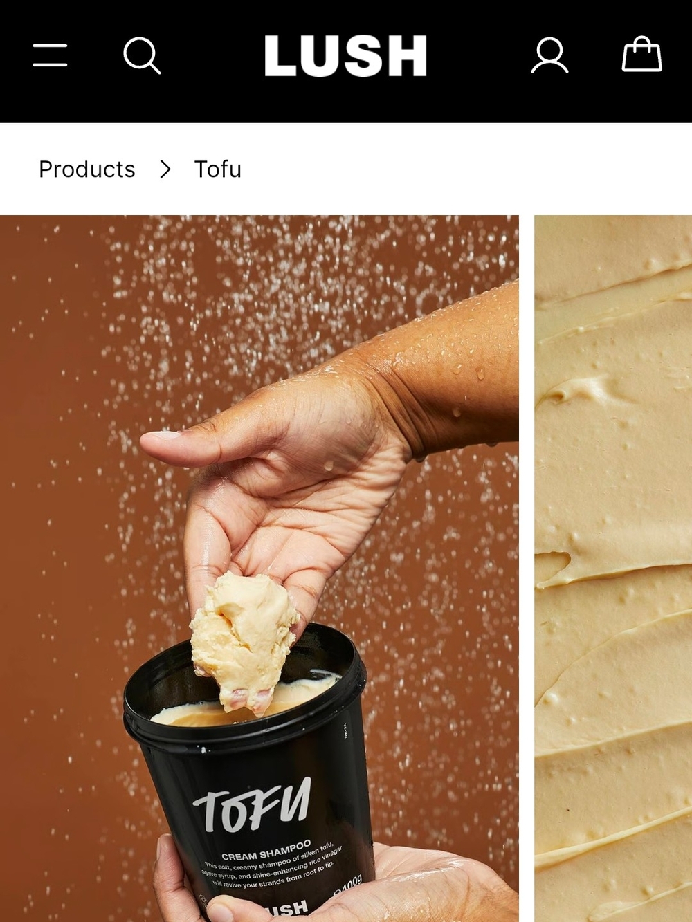LUSH Tofu Cream Shampoo - 2/3 Full